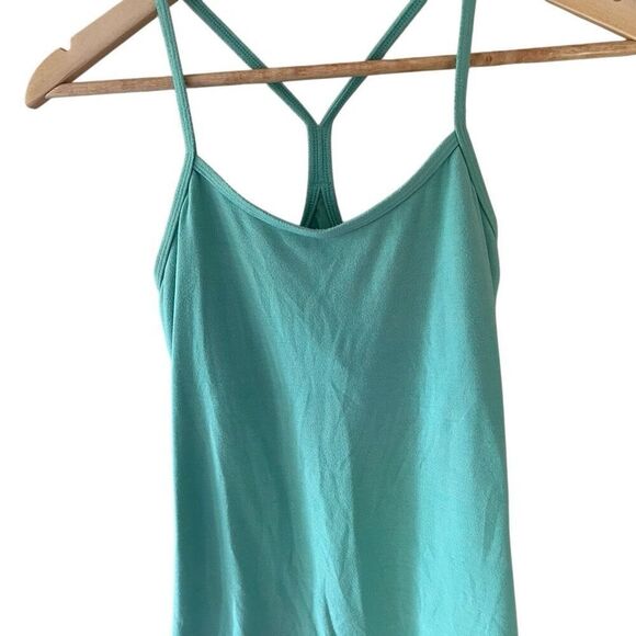 Lululemon Power Y Tank menthol blue Tank top size 4 XS  W1E14S - Picture 2 of 10